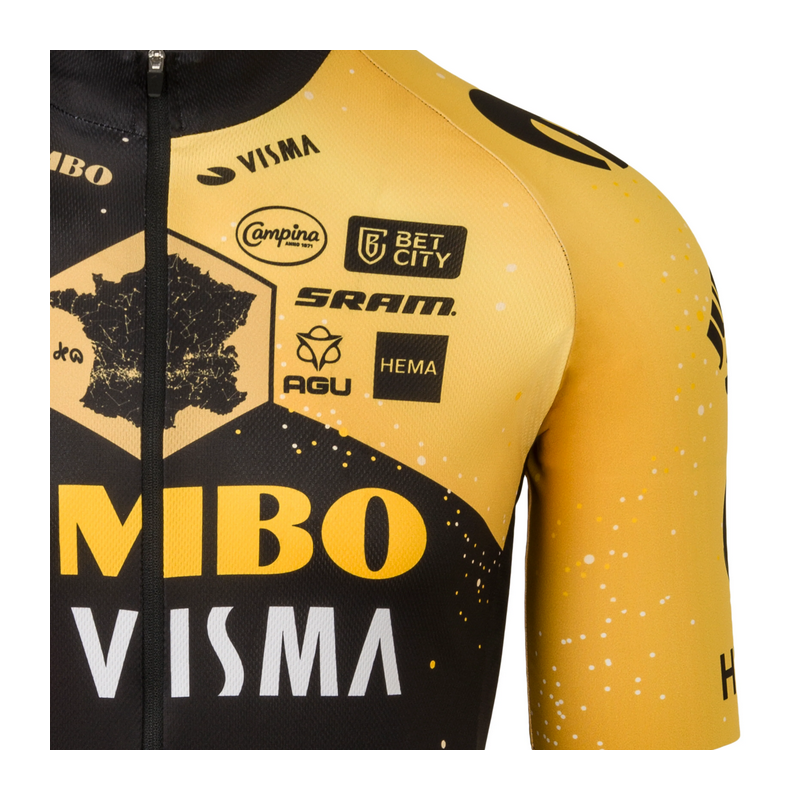 Maglia Bici Ciclismo AGU JUMBO VISMA Replica 2023 TOUR DE FRANCE