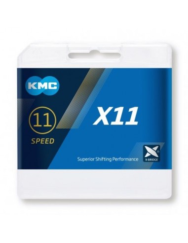 Catena KMC X 11 93 118 maglie nero silver