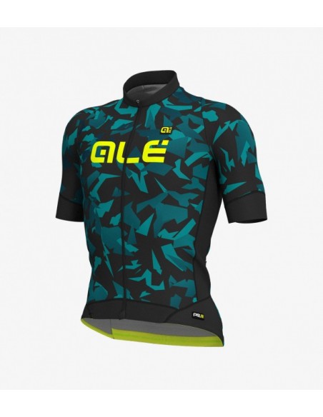 Maglia ciclismo ALE' GRAPHICS PRR STRADA nero-cyan 2019