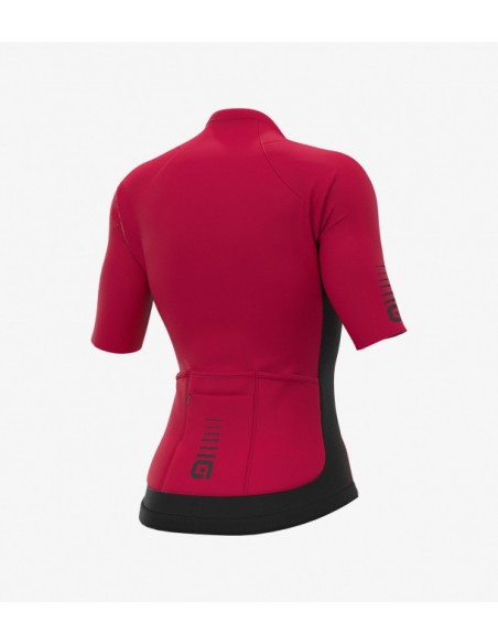 Maglia ciclismo donna ALE' FORMULA 1.0 SARTANA nero-rosa fluo 2019