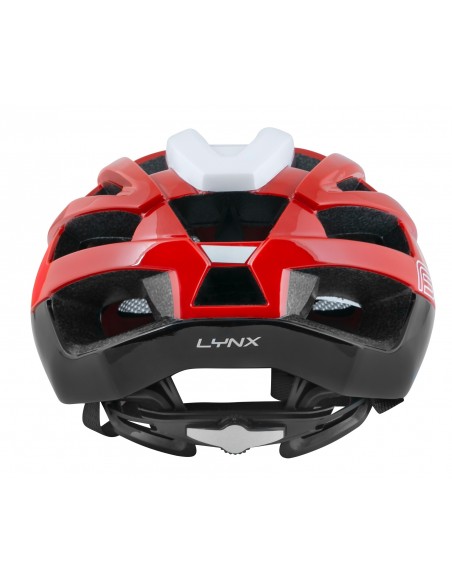 Casco bici da strada road Force lynx nero rosso bianco