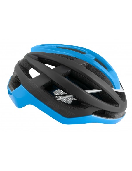 Casco bici da strada road Force nero blu opaco