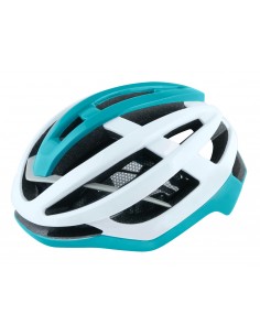 Casco bici da strada road Force lynx bianco turchese