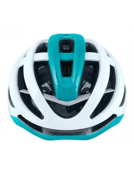 Casco bici da strada road Force lynx bianco turchese