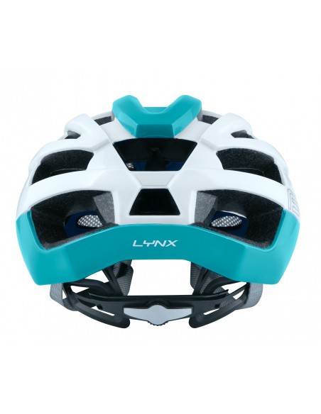 Casco bici da strada road Force lynx bianco turchese