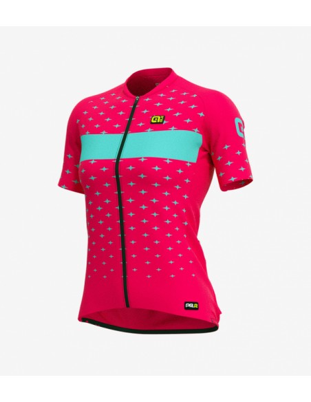 Maglia ciclismo donna ALE' PRR STAR fragola