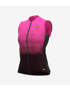 Maglia ciclismo donna ALE' PRR MAGNITURE senza maniche rosa