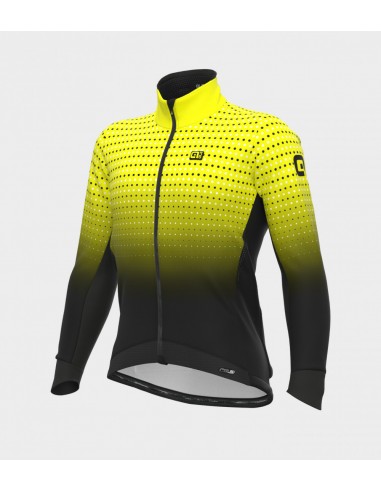 Giubbino invernale ciclismo ALE' PR-S BULLET nero-giallo fluo 2022