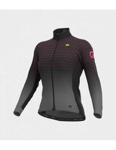 Maglia invernale donna ALE' PR-S BULLET nero-rosa fluo 2022