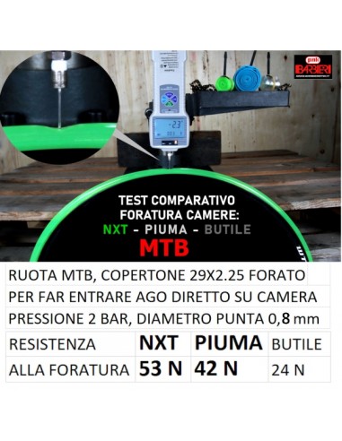 Camera d'aria antiforatura BARBIERI NXT MTB PIUMA 29X2.0-2.6 PESO 79g